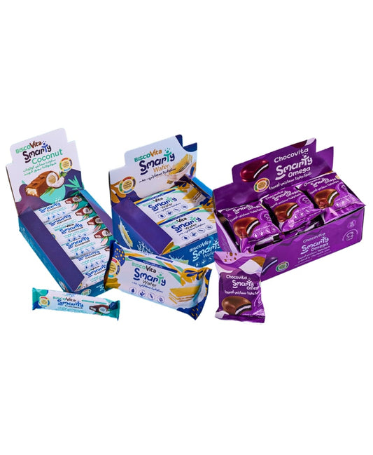 Smarty Healthier Snacks Fortified with Vitamins, Minerals and Omega 3