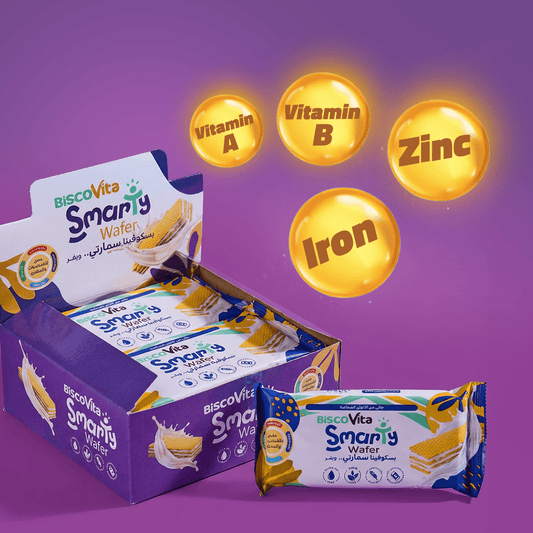 Smarty Vanilla Milk Wafer Fortified with Vitamins and Minerals Box - 12 PCS