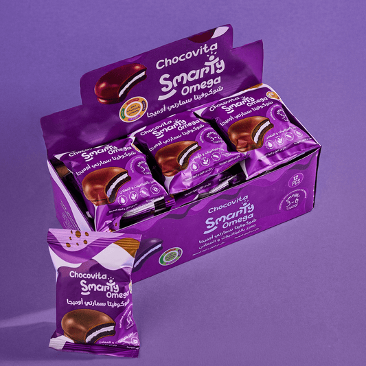 Chocovita Omega Box with Vitamin-fortified Marshmallow Chocolate Sandwich