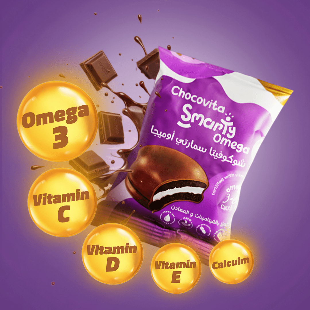 Chocovita Omega Box with Vitamin-fortified Marshmallow Chocolate Sandwich