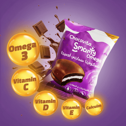Chocovita Omega Box with Vitamin-fortified Marshmallow Chocolate Sandwich