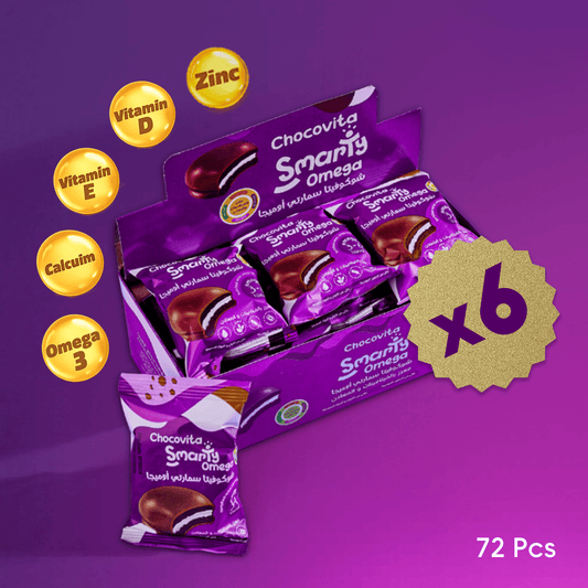 Chocovita Half Carton – 6 Display Boxes (72 pcs) | Vitamin Fortified Snack for Kids – Smarty Snacks