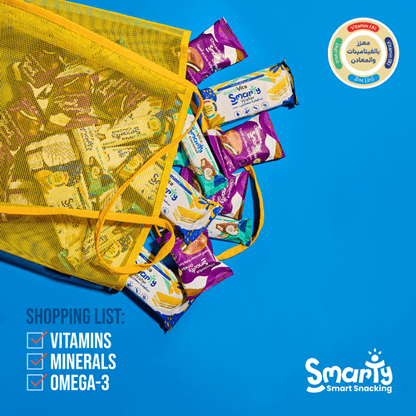Smarty Healthier Snacks Fortified with Vitamins, Minerals and Omega 3 