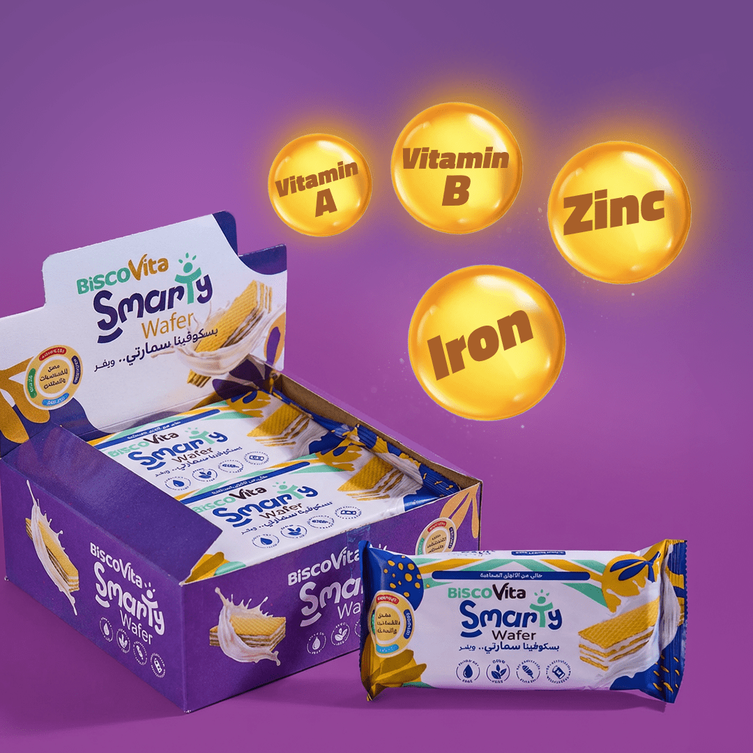 Smarty Vanilla Milk Wafer Fortified with Vitamins and Minerals Box - 12 PCS