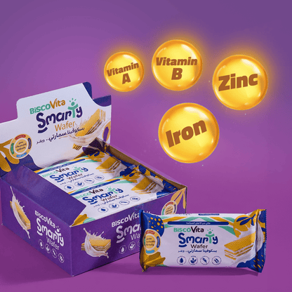 Smarty Vanilla Milk Wafer Fortified with Vitamins and Minerals Box - 12 PCS
